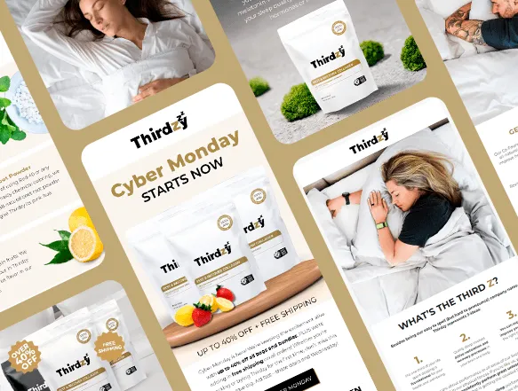 Email campaigns RYO designed for Thirdzy